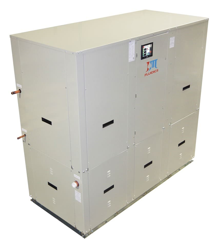 Air-cooled scroll chiller showcasing its robust design and cooling capabilities.