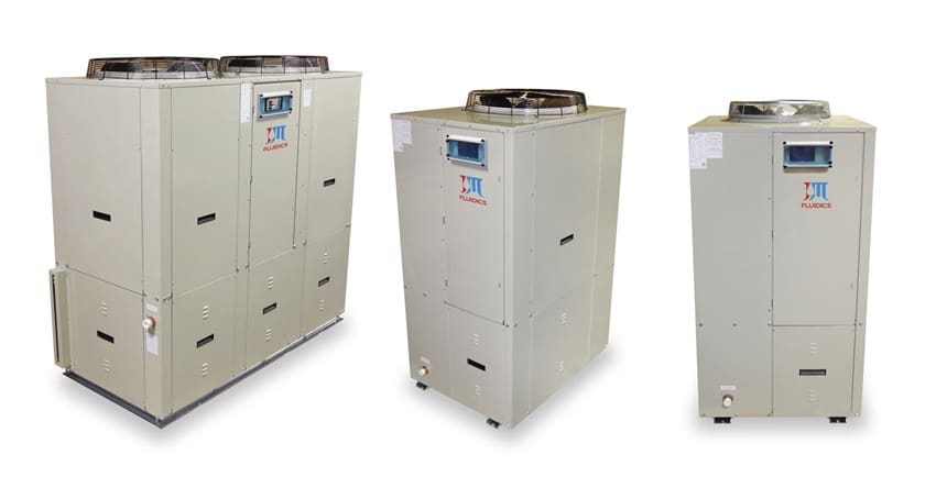 Three distinct air conditioners displayed side by side, showcasing various designs and functionalities for cooling solutions.