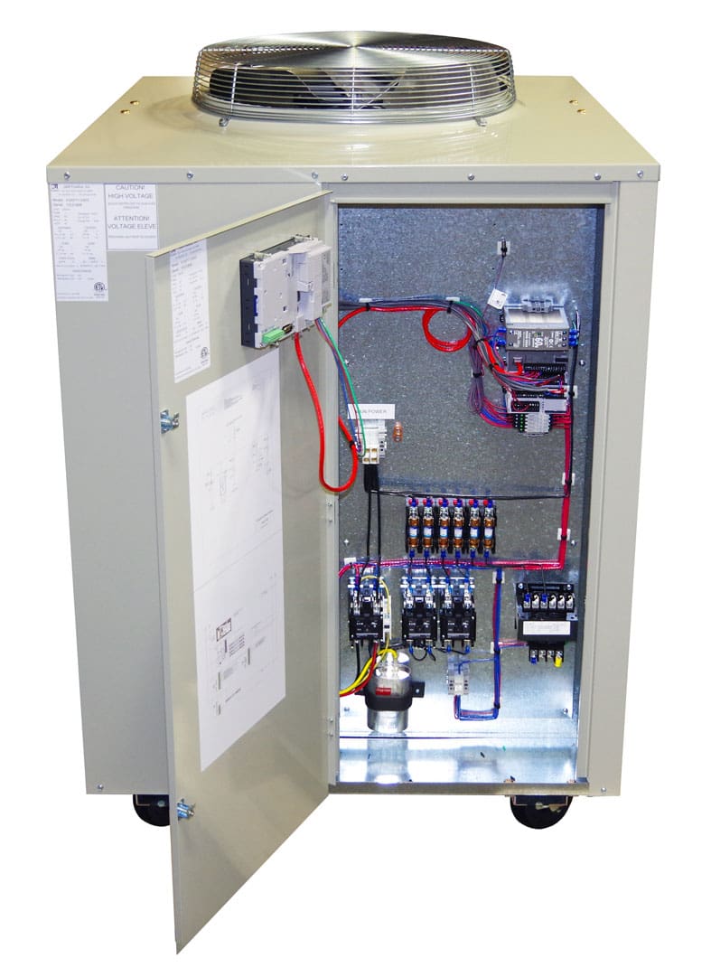 Water-Cooled Weiss Series Chillers Model PZAPT1.5SE5 Front Open Electrical Cabinet