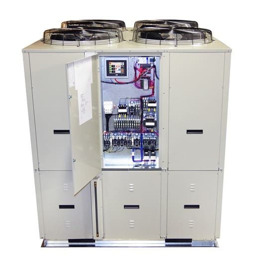 Air-Cooled 22 Ton Chiller with Stainless Steel Tank Front Electrical Cabinet