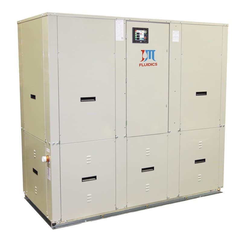 Water-cooled scroll chiller PZWT7D with Stainless Steel Tank Side Front