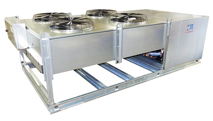 Semi-Hermetic Compressors Housed Inside Cabinet Back Side View